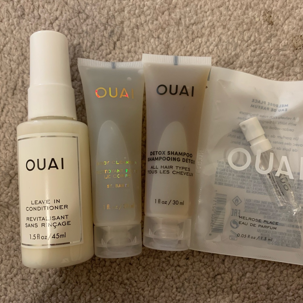 OUAI Hair Essentials Set - Cream and White